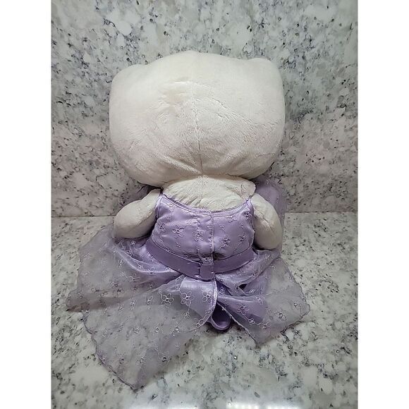 Build A Bear Workshop 18" HELLO KITTY Sanrio White Stuffed‎ Plush W/Dress NO BOW - Picture 3 of 11